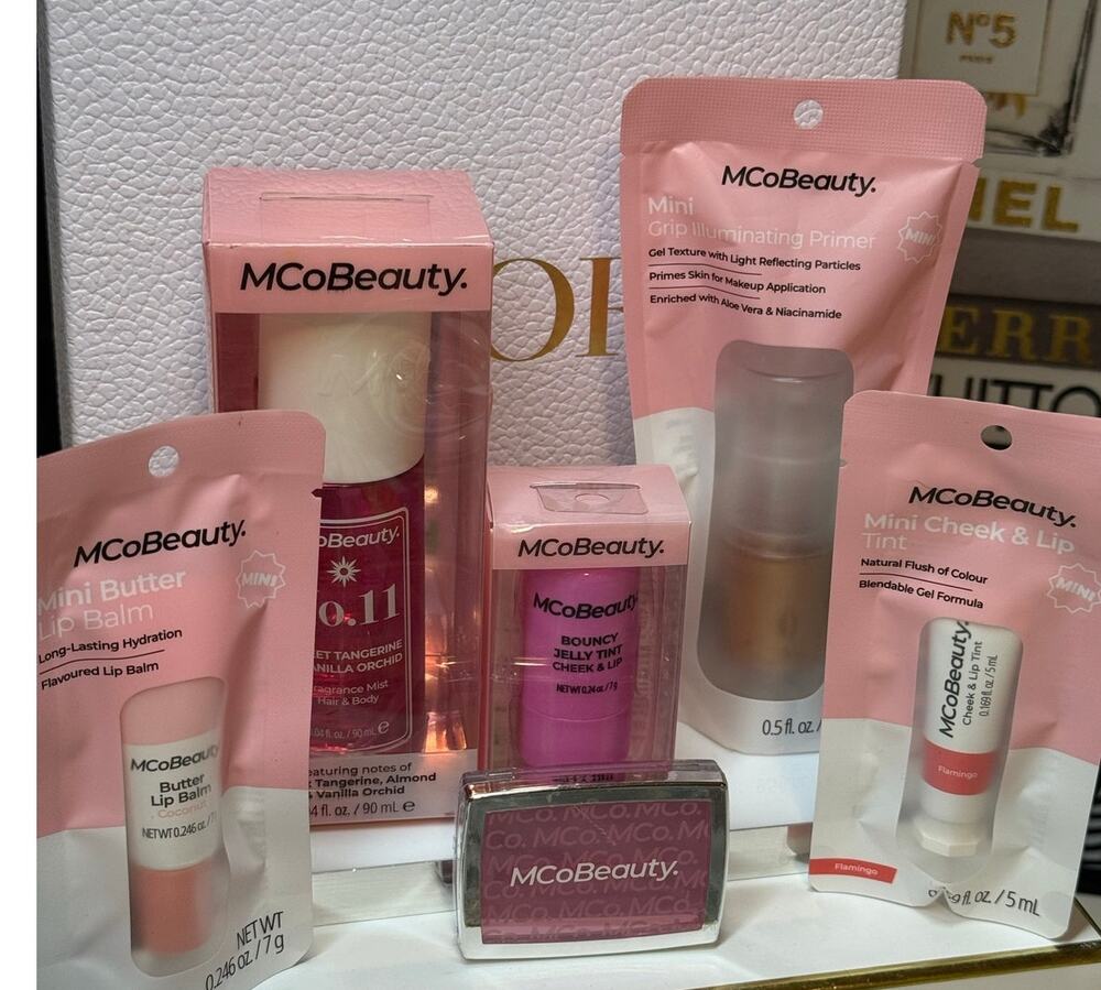 MCoBeauty 6 Pc BUNDLE - Mist, Blush, Lip & Cheek Tint, & Lip Balm